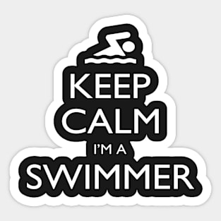 Keep Calm I’m A Swimmer – T & Accessories Sticker